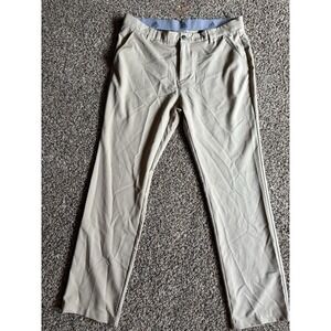 Adidas Men's Tan Golf Pant Performance Khaki Slacks Lightweight 34x32 H15
